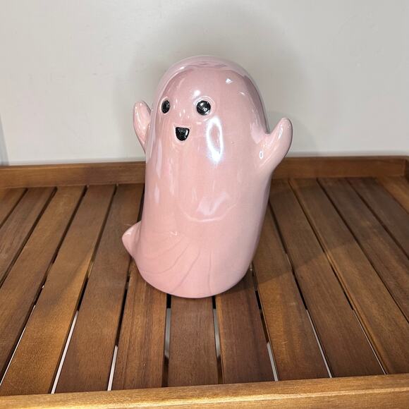Halloween Ceramic Light Pink Ghost Table Spooky Halloween Home Decor New - Picture 10 of 10